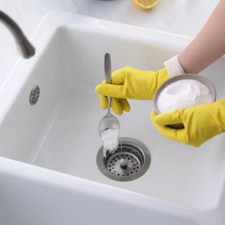 baking soda paste to remove mineral buildup